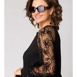 Barbara | Elegantní černé krajkové šaty