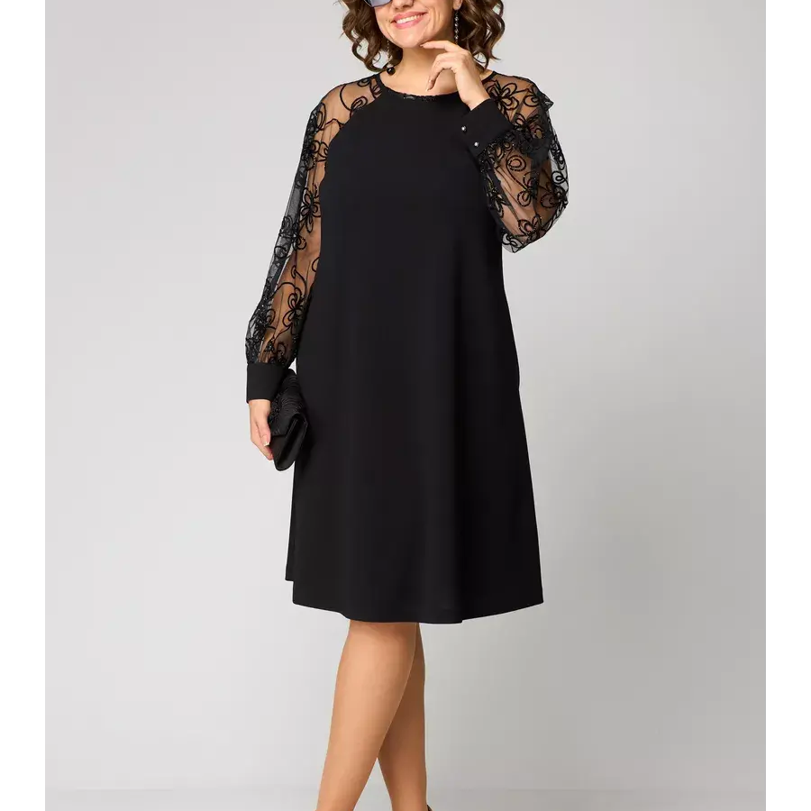 Barbara | Elegantní černé krajkové šaty