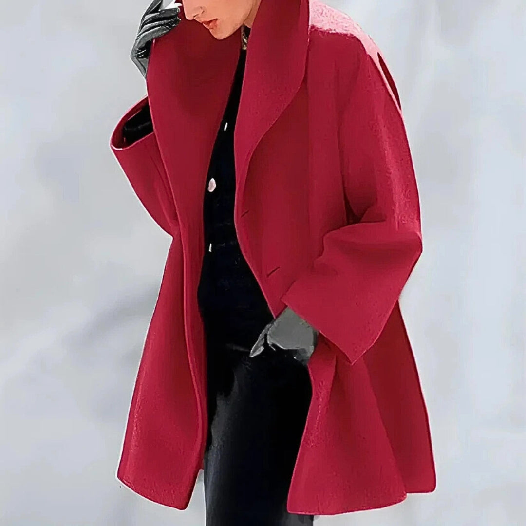 Lenka | Elegantní dámský zimní kabát s knoflíky