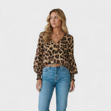 Stylová blůza s leopardím vzorem
