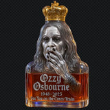 Ozzy — pamětní whisky láhev „Uvidíme se na bláznivém vlaku“