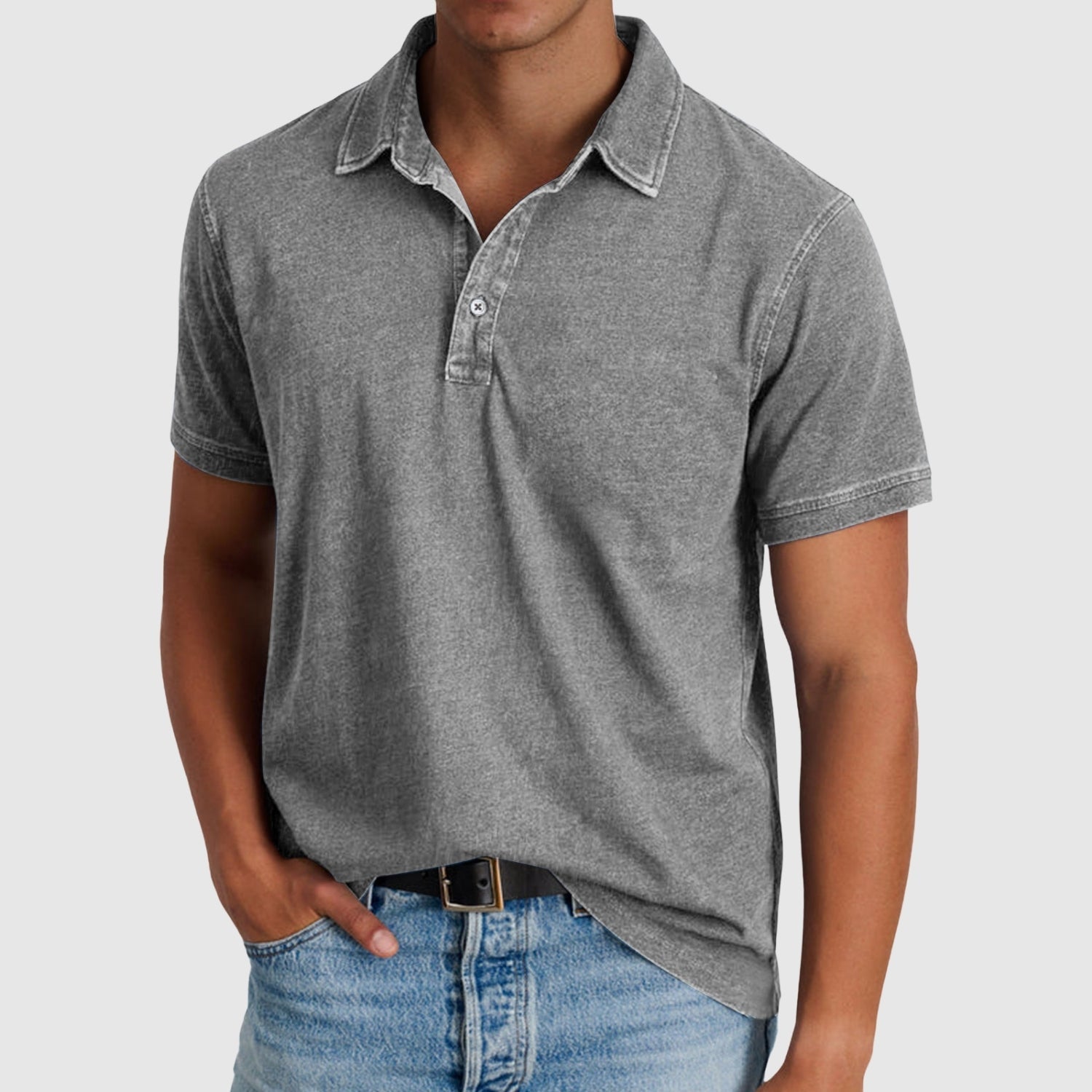 Erik | Vintage polokošile s knoflíkovou lištou