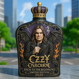 Ozzy Osbourne Embossed Glass Limited Edition Whiskey Bottle-5