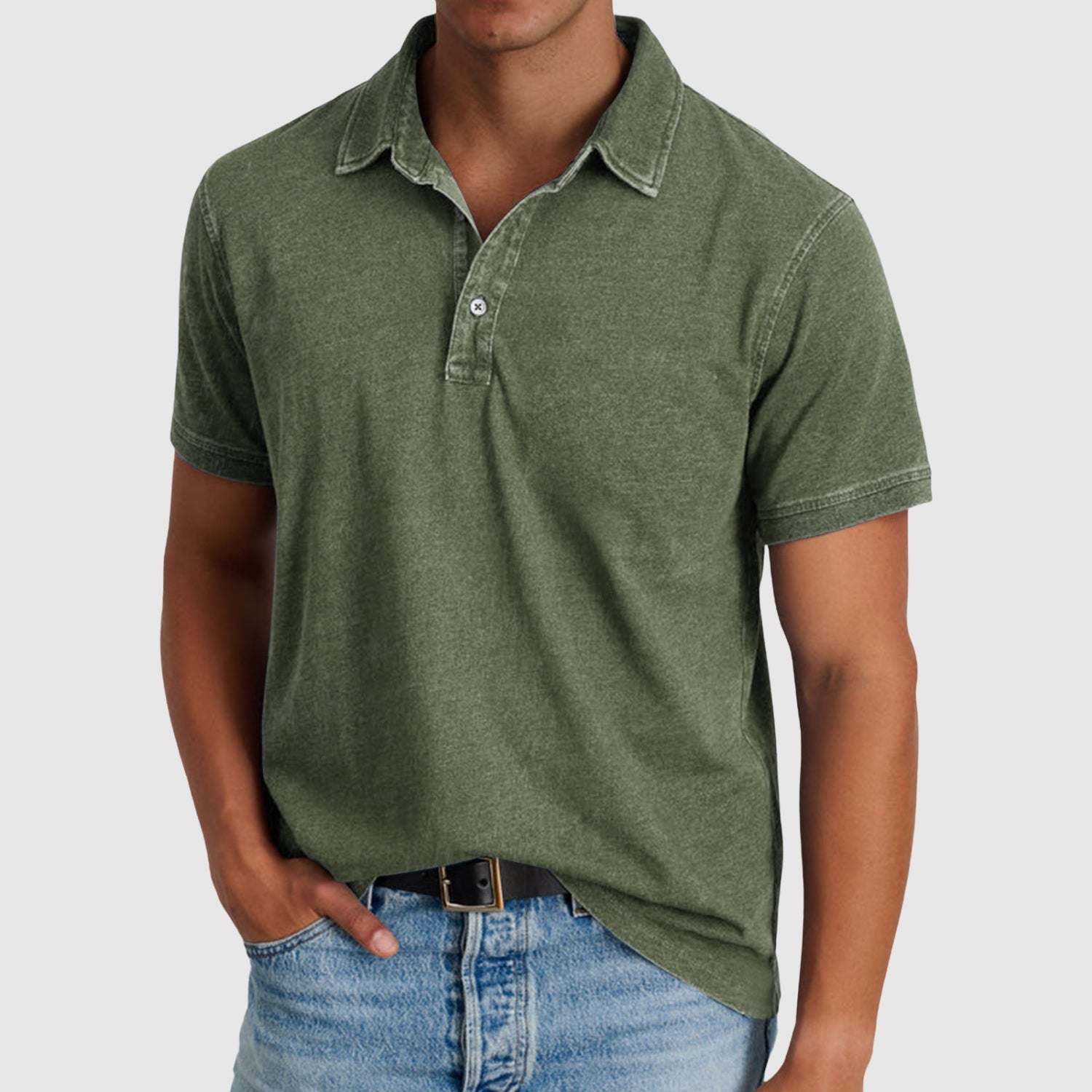 Erik | Vintage polokošile s knoflíkovou lištou