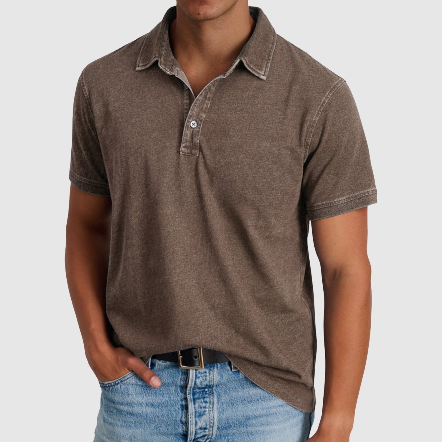 Erik | Vintage polokošile s knoflíkovou lištou