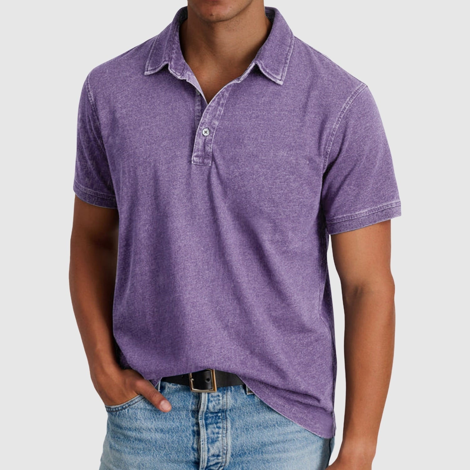 Erik | Vintage polokošile s knoflíkovou lištou