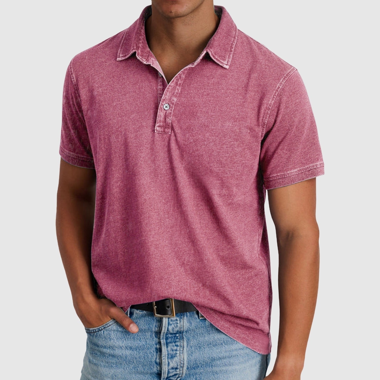 Erik | Vintage polokošile s knoflíkovou lištou