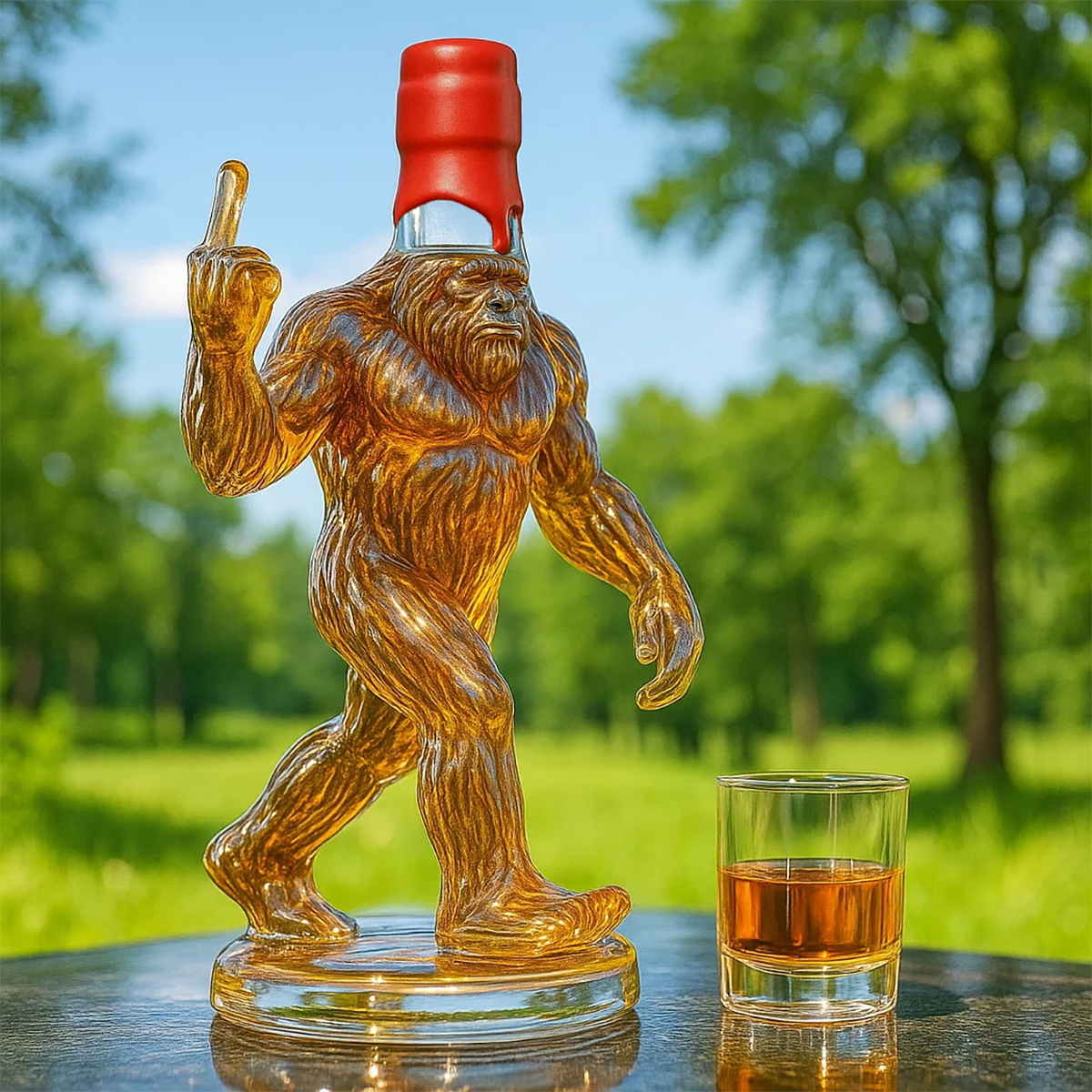 Bigfoot | Vtipná whisky láhev Bigfoot
