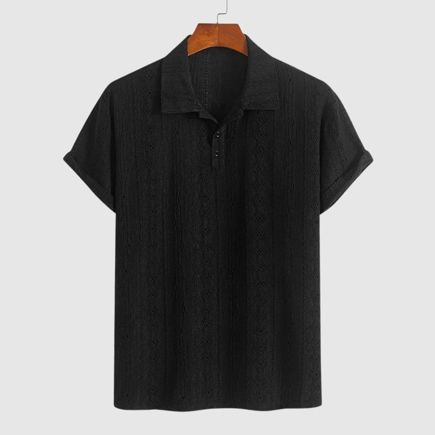 Milan | Jemné pletené polo s texturovaným designem