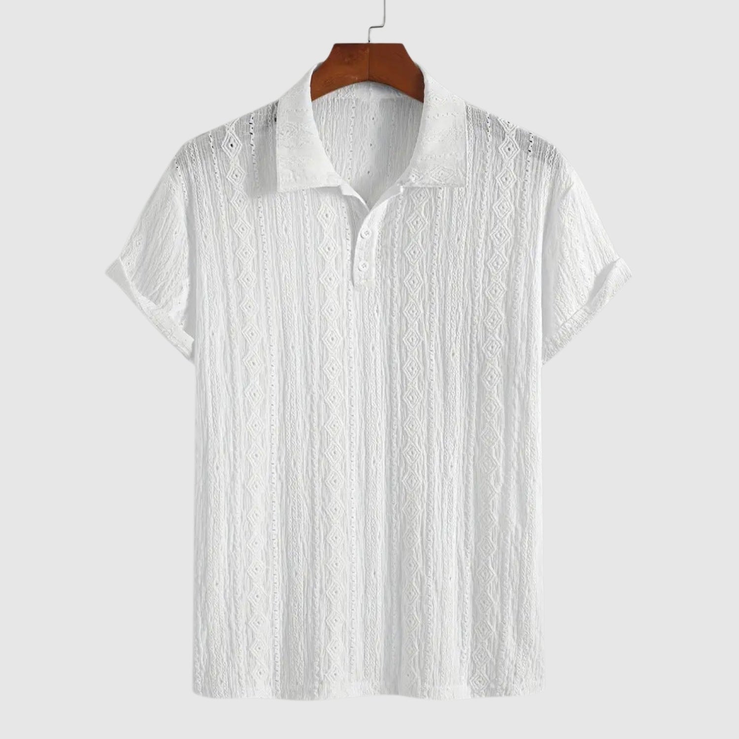 Milan | Jemné pletené polo s texturovaným designem