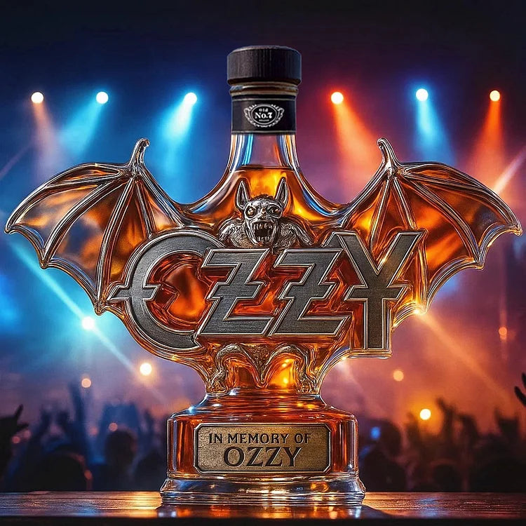Na památku Ozzy Osbournea Whiskey láhev