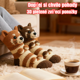 Daniela | Měkké pletené ponožky s roztomilým zvířátkem