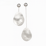 Marine | Zlaté kapkovité náušnice s krystaly