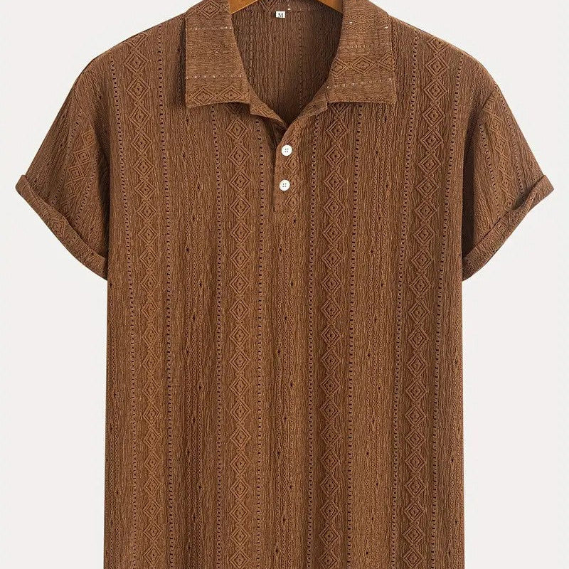 Milan | Jemné pletené polo s texturovaným designem