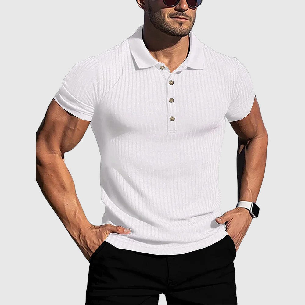 Libor | Elegantní pruhovaná polo košile