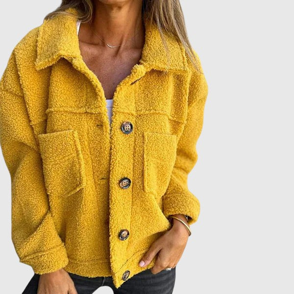 Nora – Teddy bunda na knoflíky