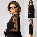 Barbara | Elegantní černé krajkové šaty