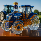Klasická láhev whisky ve tvaru traktoru New Holland T7