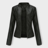 Elegantní kožené sako s moderním střihem a nadčasovým stylem